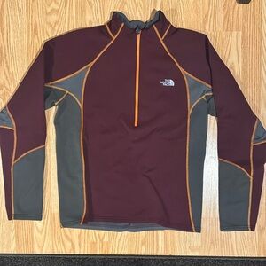 The North Face medium weight fleece quarter zip pullover